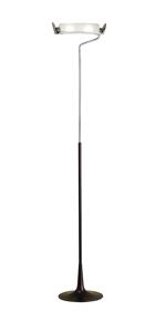 M0105  Zira Glass 178cm Floor Lamp 2 Light